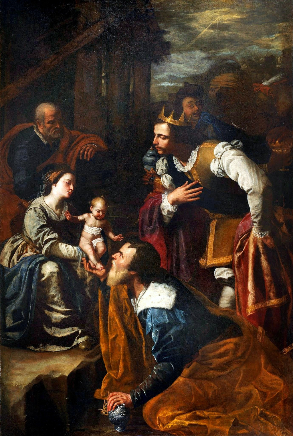 Adoration of the Magi in Detail Artemisia Gentileschi